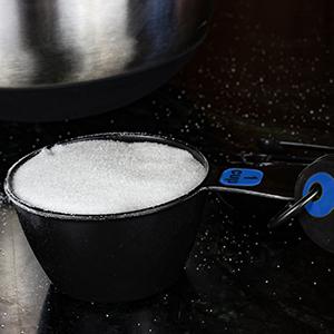 Chef Craft Easy to Read Plastic, Measuring Cup Set, 10 piece set, Blue