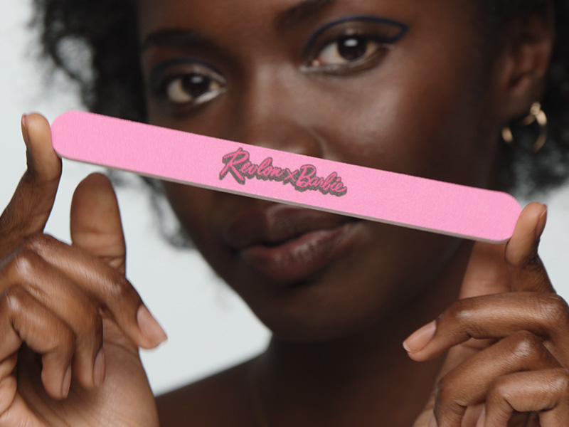 Revlon x Barbie Nail Clipper, Stainless Steel Non-Corrosive Mess Free Curved Blade Fingernail Toenail Cutter