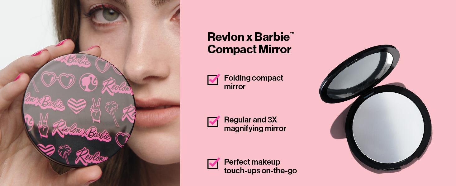 Revlon x Barbie Nail Clipper, Stainless Steel Non-Corrosive Mess Free Curved Blade Fingernail Toenail Cutter