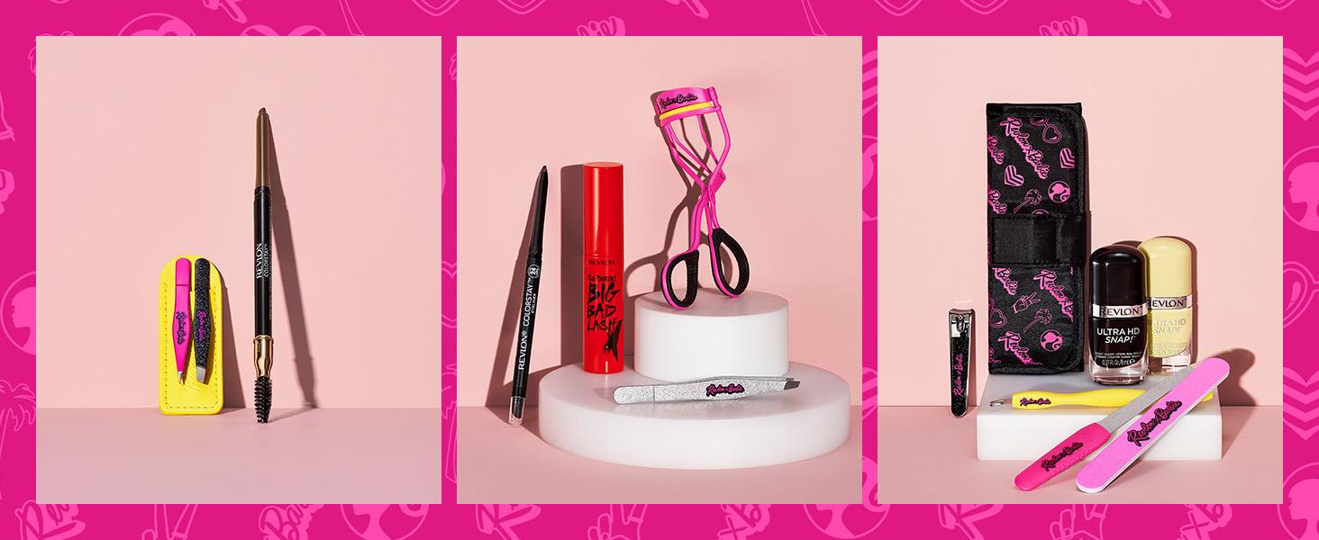 Revlon x Barbie Nail Clipper, Stainless Steel Non-Corrosive Mess Free Curved Blade Fingernail Toenail Cutter