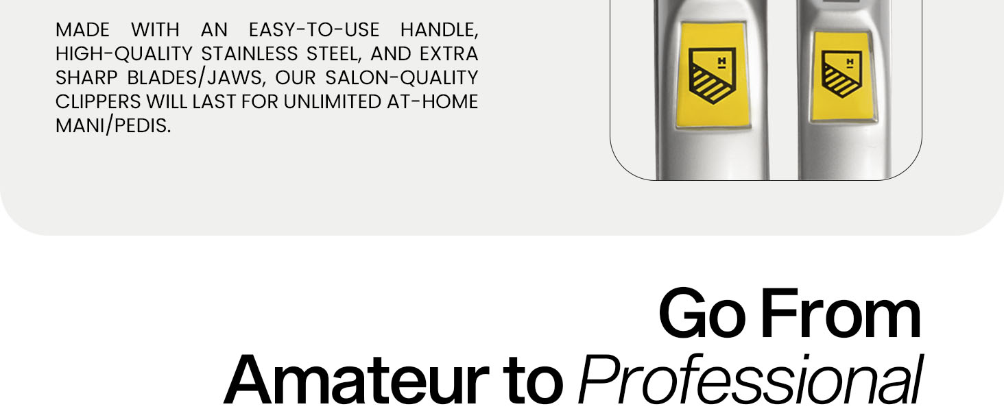 Ultra Sharp Nail Clippers Set - 2 Pack Stainless Steel Fingernail & Toenail Trimmers with Built-in Nail File for Women & Seniors (Silver)