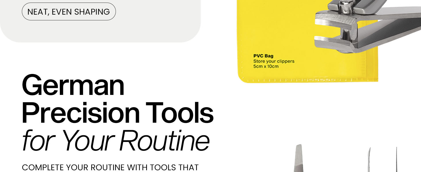 Ultra Sharp Nail Clippers Set - 2 Pack Stainless Steel Fingernail & Toenail Trimmers with Built-in Nail File for Women & Seniors (Silver)