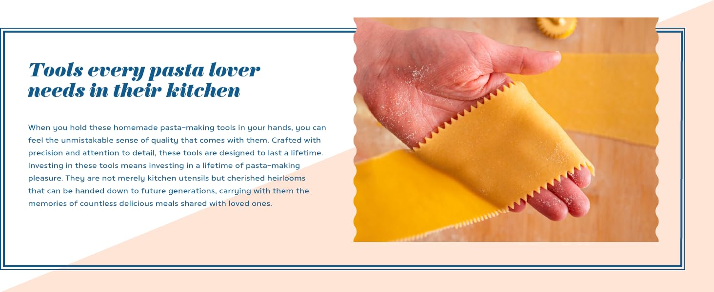 La Gondola Homemade Ravioli Stamp - Round Smooth 1.5in | Italian Pasta Making Tool for Home and Business | Brass & Natural Wood | Sturdy & Easy to Use Ravioli Stamp | Ravioli Cutter Made in Italy