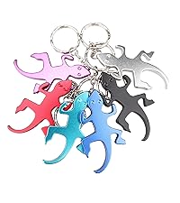 Swatom Dog Paw Keychain Bottle Opener Beer Opener Tool, Key Tag Chain Ring, 6 Piece