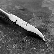 Kohm Ingrown Toenail Clippers | Super Control Cuticle Trimmer & Wide Jaws – Precision Stainless Steel Nail Nippers for Thick & Ingrown Nails | Podiatrist-Recommended Toe Nail Cutter