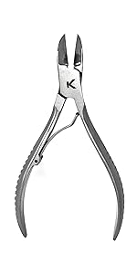 Kohm Ingrown Toenail Clippers | Super Control Cuticle Trimmer & Wide Jaws – Precision Stainless Steel Nail Nippers for Thick & Ingrown Nails | Podiatrist-Recommended Toe Nail Cutter