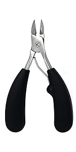 Kohm Ingrown Toenail Clippers | Super Control Cuticle Trimmer & Wide Jaws – Precision Stainless Steel Nail Nippers for Thick & Ingrown Nails | Podiatrist-Recommended Toe Nail Cutter