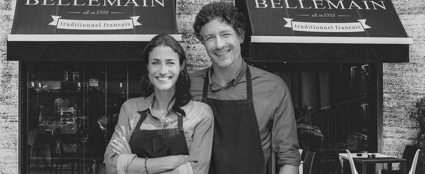 Bellemain 3 Cup Flour Sifter for Baking Fine Mesh Rotary Hand Crank with Loop Agitator for Quick Sifting, Flour Sifter Stainlees Steel