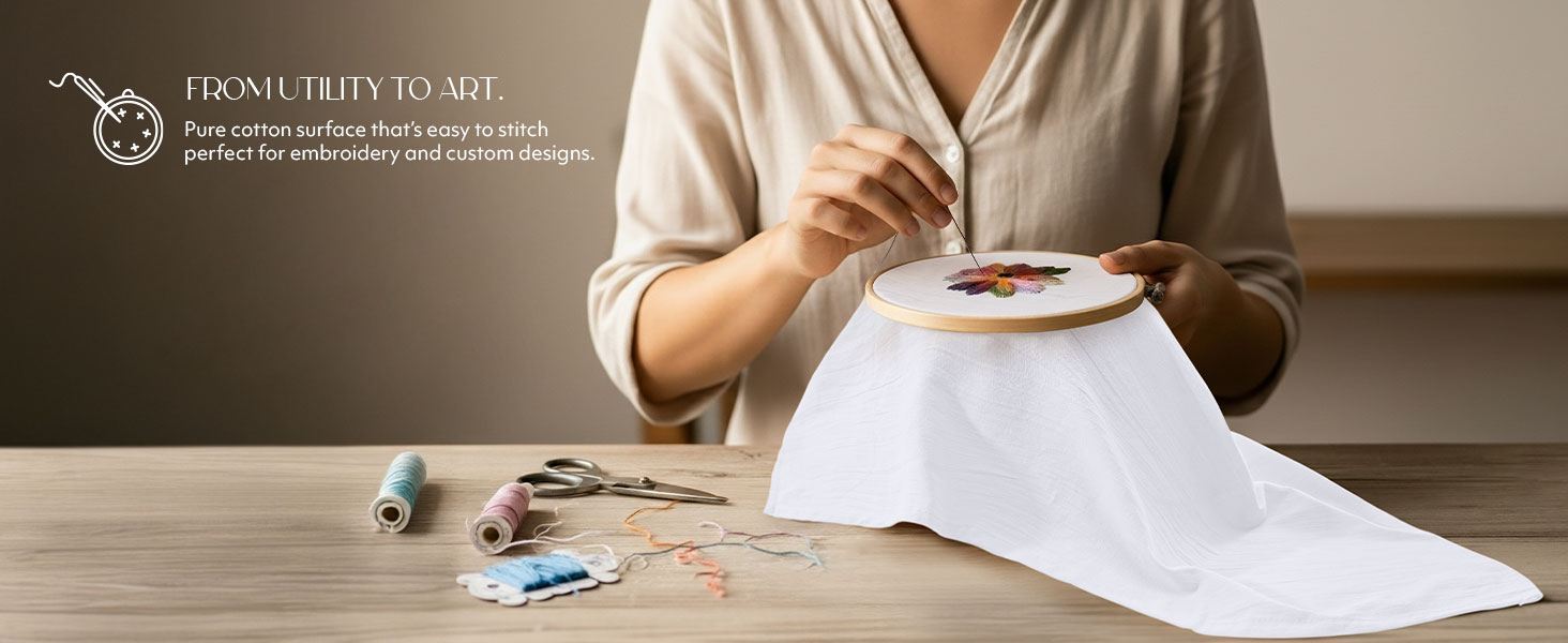 Utopia Kitchen White Flour Sack Towels [12 Pack - 28 x 28 Inch] 100% Cotton Tea Towels for Cleaning & Drying - Highly Absorbent Kitchen Dish Cloth