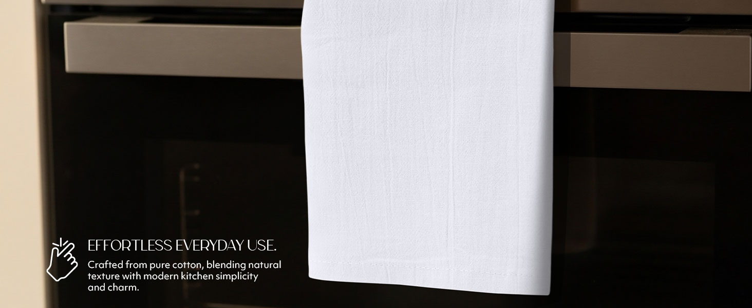 Utopia Kitchen White Flour Sack Towels [12 Pack - 28 x 28 Inch] 100% Cotton Tea Towels for Cleaning & Drying - Highly Absorbent Kitchen Dish Cloth