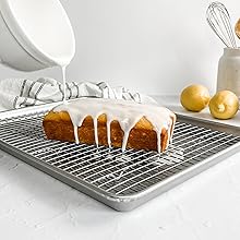 USA Pan Bakeware Nonstick Extra Large Baking Sheet Pan, Aluminized Steel