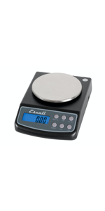 Escali Vera PR2000S Compact High Precision Kitchen/Baking/Herb Scale, Measures Liquid and Dry Ingredients, LCD Digital Display, 4.4lb Capacy, Silver