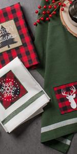 DII Ultra Absorbent, Everyday Cotton Kitchen Towels, Dishcloth Set, Assorted Blue, 5 Piece