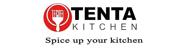 TENTA KITCHEN Stainless Steel Zester Grater, Zest/Slice Citrus & Lemon Cheese Potatoes, Fruit & Vegetables- Non-Slip Rubber Handle (4 in 1,Red)