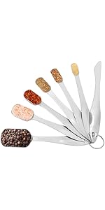 Accmor 11 Piece Stainless Steel Measuring Spoons Cups Set, Premium Stackable Tablespoons Measuring Set for Gift Dry Liquid Ingredients Cooking Baking