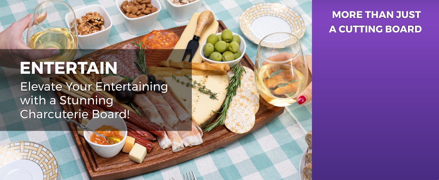 Straga Personalized Cutting Board-Custom Engraved Charcuterie Board-Best Wedding Gift Idea for Couples 2026, Newlyweds-Anniversary,Housewarming,Handcrafted in USA-Premium Walnut,Mahogany Hardwood 002