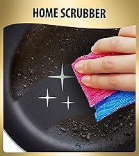 Dish Scrubbers for Cleaning Dishes - Replace Sponges for Dishes - Non Scratch Scrubbing Cloth for Washing Dishes - Best Alternative Dishwashing Scrub Pad - Household Kitchen Sponge Scrubbies Supplies