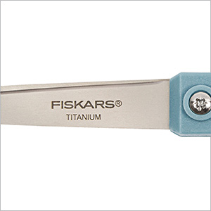 Fiskars 8” Comfort Grip Titanium Multipurpose Scissors with Ergonomic Handles for Everyday Cutting Tasks, Sharp Scissors for Home, Office, Crafts, Multicolor 3-Pack