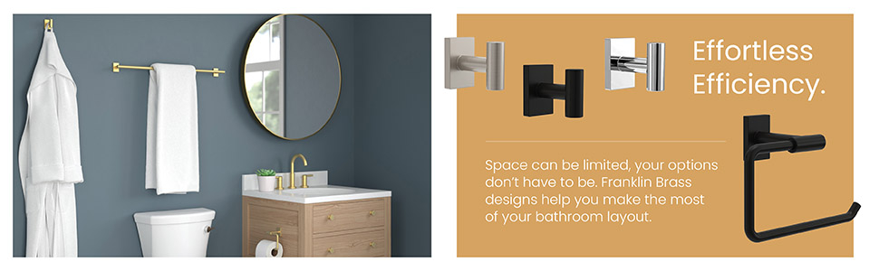 Franklin Brass Kinla 3-Piece Bathroom Set Polished Chrome 24