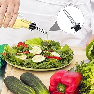 Gusnilo 8 oz (250ml) Oil and Vinegar Dispenser Set - 2PCS Olive Oil Dispenser Bottles, Syrup Dispenser & Kitchen Oil Bottles with Pour Spouts and Funnel
