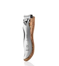 GERMANIKURE Professional Small Nail Clipper (6 cm) - FINOX Surgical Stainless Steel Manicure and Pedicure Tools in Leather Case- Ethically Made in Solingen Germany - 4711 - Travel Size Nail Care