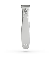 GERMANIKURE Professional Small Nail Clipper (6 cm) - FINOX Surgical Stainless Steel Manicure and Pedicure Tools in Leather Case- Ethically Made in Solingen Germany - 4711 - Travel Size Nail Care
