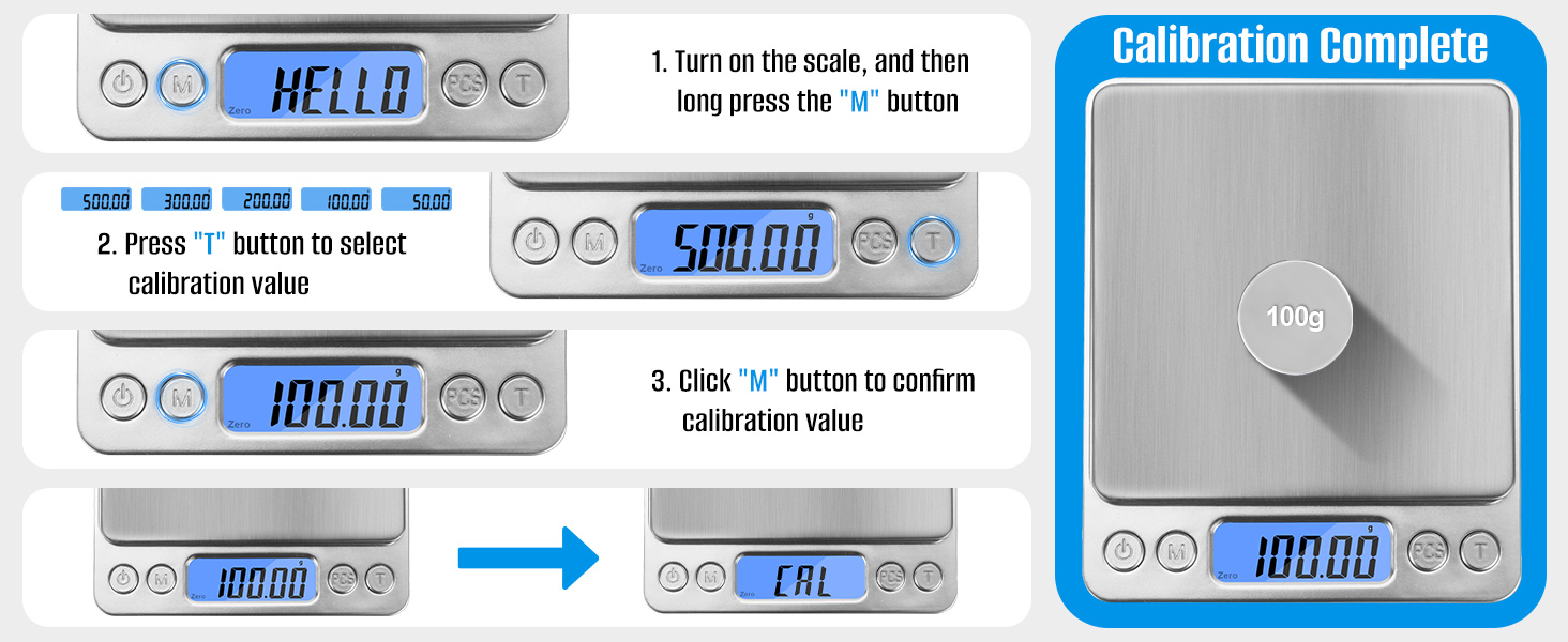 NEXT-SHINE Gram Scale 500g x 0.01g Precision, Digital Mini Pocket Size Portable Scale with Two Trays Nine Units, LCD Display Stainless Steel Platform for Weighing Jewelry Cooking Baking