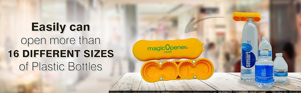 COMBO – 1 mO MINI for small plastic caps & 1 mO PLUS for larger plastic caps See Pictures for Better Understanding – Soda Opener - Water Opener | Twist-off | Good for 16 sizes | Help Aids