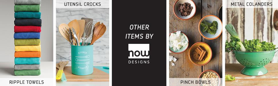 Now Designs Check Dishcloth Set, Cotton, Lemon