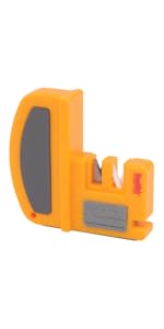 Smith's 50729 Deluxe Fillet Knife & Hook Sharpener - Portable Outdoor Tool - Multiple Sharpening Grooves - Line Cutter - Pocket Knives & Straight Blades - Lightweight & Durable - Fishing Hook