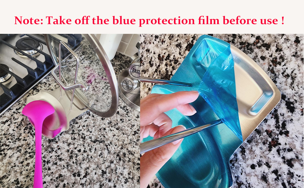 Yummy Sam Pot Lid Holder and Spoon Rest, Stainless Steel Utensils Lid Spoon Holder Ladle Rest Pot Lid Rack Shelf Stand Holder Multifunctional Storage Rack Stove Organizer (Silver)