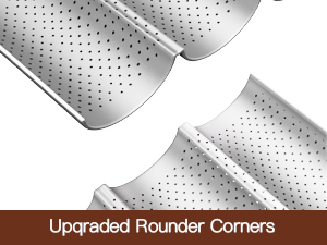 AMAGABELI GARDEN & HOME 2 Pack Baguette Bread Pan 15