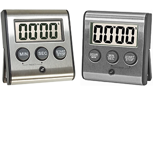 Elegant Digital Kitchen Timer, Stainless Steel Model eT-78, Displays 0-99 Min. or 0-99 Hr., Super Strong Magnet, Volume Switch for Mute/Soft/Loud Alarm, Auto Shut Off, Auto Memory by eTradewinds