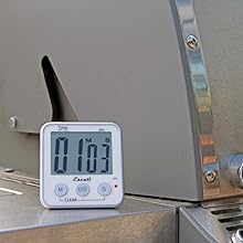 Escali Extra Large Display Digital Kitchen Timer with Clock Mode, Recall Timer Magnetic Back