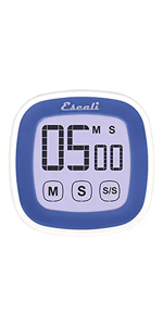 Escali Extra Large Display Digital Kitchen Timer with Clock Mode, Recall Timer Magnetic Back