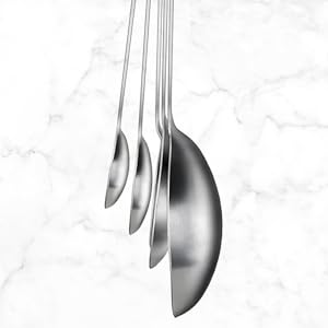 New Star Foodservice 43129 18/8 Stainless Steel Measuring Spoons (Set of 5), Silver