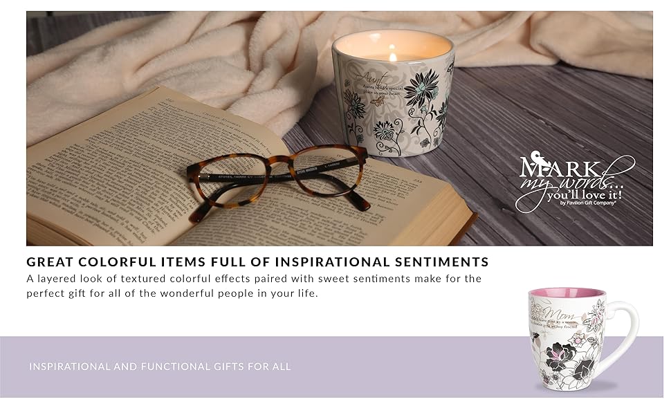 Pavilion Gift Company Live Simply Floral Mason Jar Measuring Cups, Multicolor