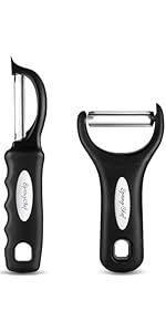 Spring Chef Heavy Duty Ice Cream Scoop with Comfortable Handle - Professional Ice Cream Scooper for Gelato, Sorbet, Cookie Dough, Melon, Frozen Yogurt - Dishwasher Safe Metal Kitchen Tool - Black