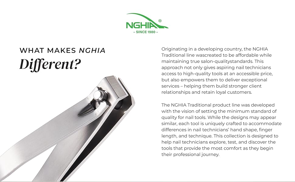 Straight Blade Nail Clipper - B-901 (Stainless Steel) | Large Jaw | Flat Jaw Design | NGHIA