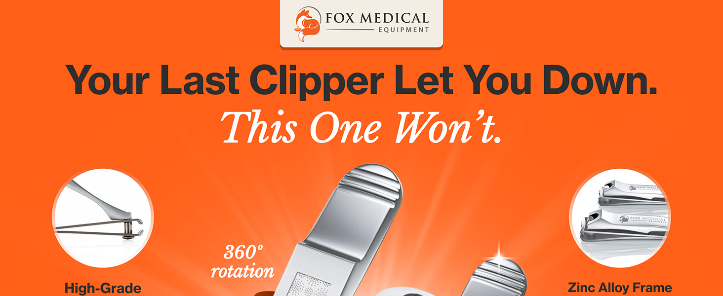 Professional Nail Clippers Set – Stainless Steel Fingernail & Toenail Clippers for Men, Women & Seniors – Ultra-Sharp Precision, Ergonomic Comfort & Medical-Grade Quality
