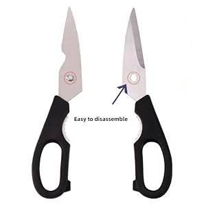 Prettyia Kitchen Shears, Take-Apart Heavy Duty Stainless Steel Multi Purpose Kitchen Scissors