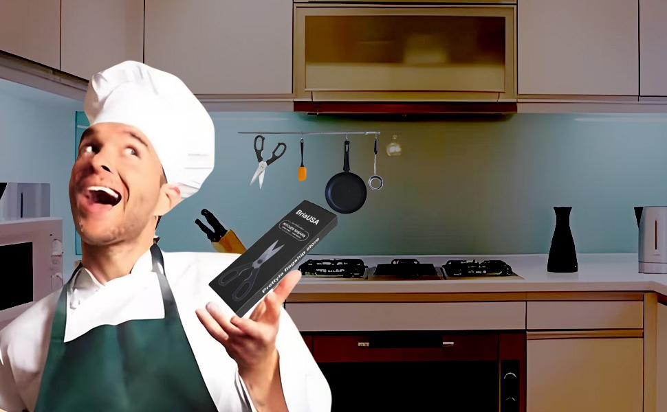 Prettyia Kitchen Shears, Take-Apart Heavy Duty Stainless Steel Multi Purpose Kitchen Scissors