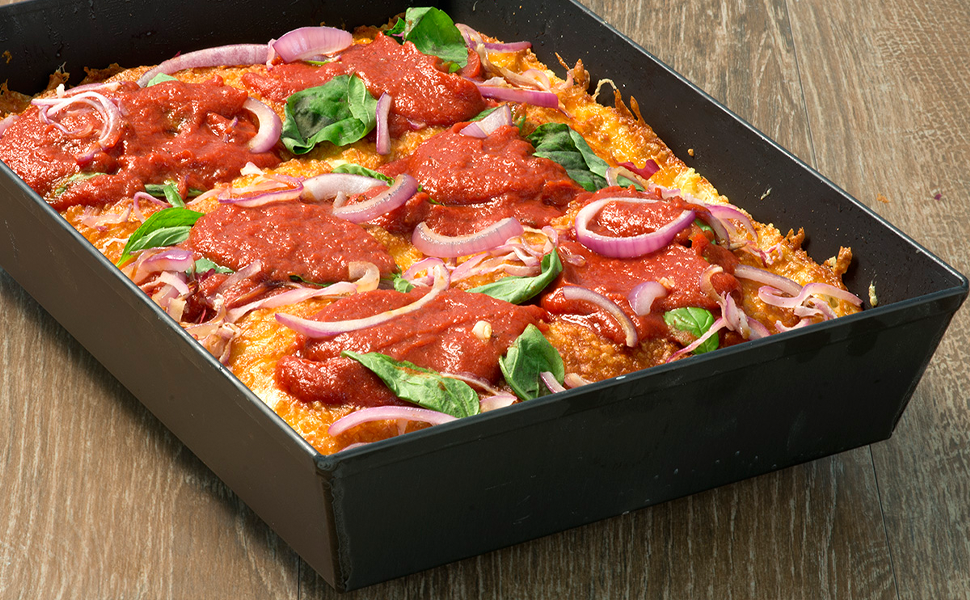 Lloyd Pans Detroit Style Pizza Pan 10 by 14 by 2.5 Inch -PSTK