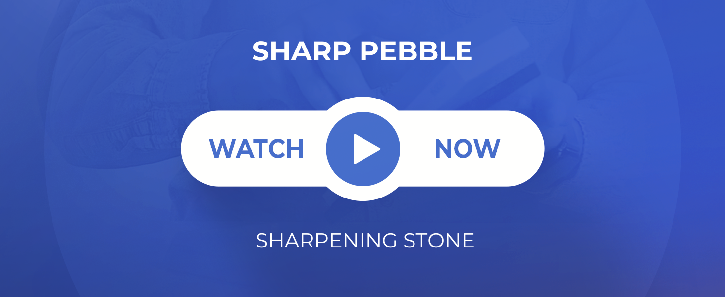 Sharp Pebble Premium Whetstone Knife Sharpening System – 1000/6000 Grit Whetstone Knife Sharpener & Honing Kit with Angle Guide & Non-Slip Bamboo Base – Guided Beginner Instructions
