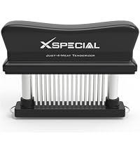 Meat Tenderizer Tool 48 Blades Stainless Steel - Kitchen Cooking Gadgets Tools with Ultra Sharp Needle That Makes Steak & Chicken Tender - No More Hammer, Meat Pounder Or Mallet