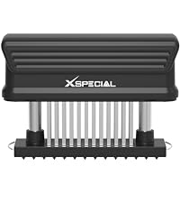 Meat Tenderizer Tool 48 Blades Stainless Steel - Kitchen Cooking Gadgets Tools with Ultra Sharp Needle That Makes Steak & Chicken Tender - No More Hammer, Meat Pounder Or Mallet