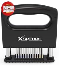 Meat Tenderizer Tool 48 Blades Stainless Steel - Kitchen Cooking Gadgets Tools with Ultra Sharp Needle That Makes Steak & Chicken Tender - No More Hammer, Meat Pounder Or Mallet