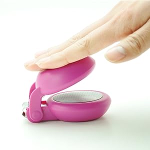 HARAC Special Needs Nail Clippers for Arthritic Hands, Senior and Kids, Adapted Nail Clipper for Fingernail and Thick Toenail, Made in Japan (Blue)