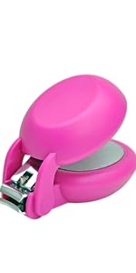 HARAC Special Needs Nail Clippers for Arthritic Hands, Senior and Kids, Adapted Nail Clipper for Fingernail and Thick Toenail, Made in Japan (Blue)