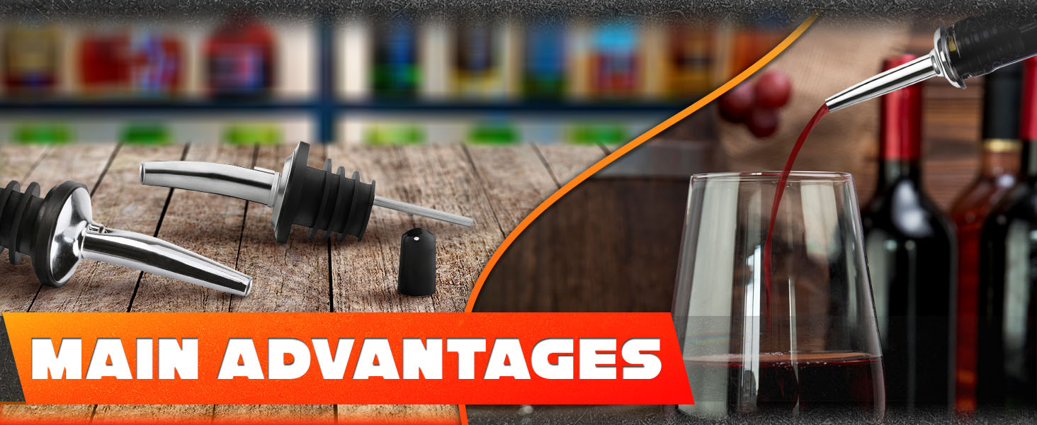 12Pcs Stainless Steel Liquor Pour Spout Covers - Leak-Resistant Alcohol Pour Spouts for Liquor Bottles, Oil Topper for Bottle with Silicone Seal Rings & Rubber Cups - Olive Oil Spouts for Bottles